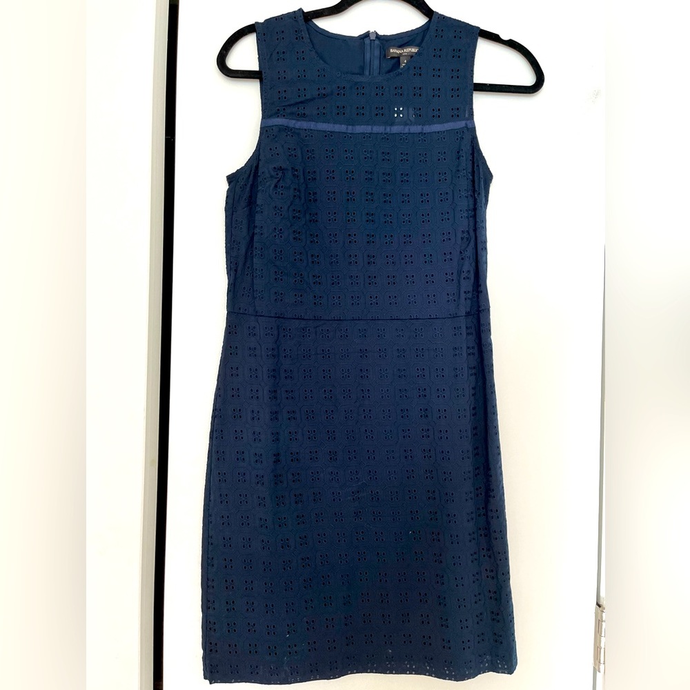 Navy Blue Banana Republic Dress